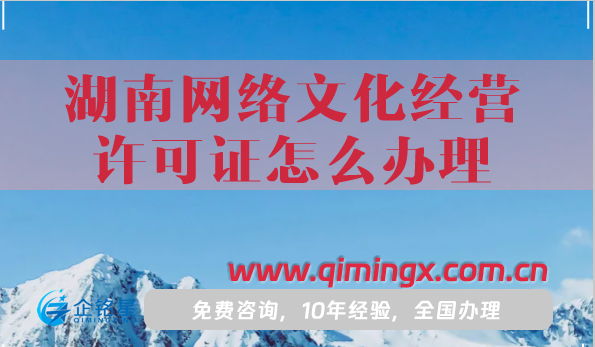 湖南網絡文化經營許可證怎么辦理，申請條件材料指南